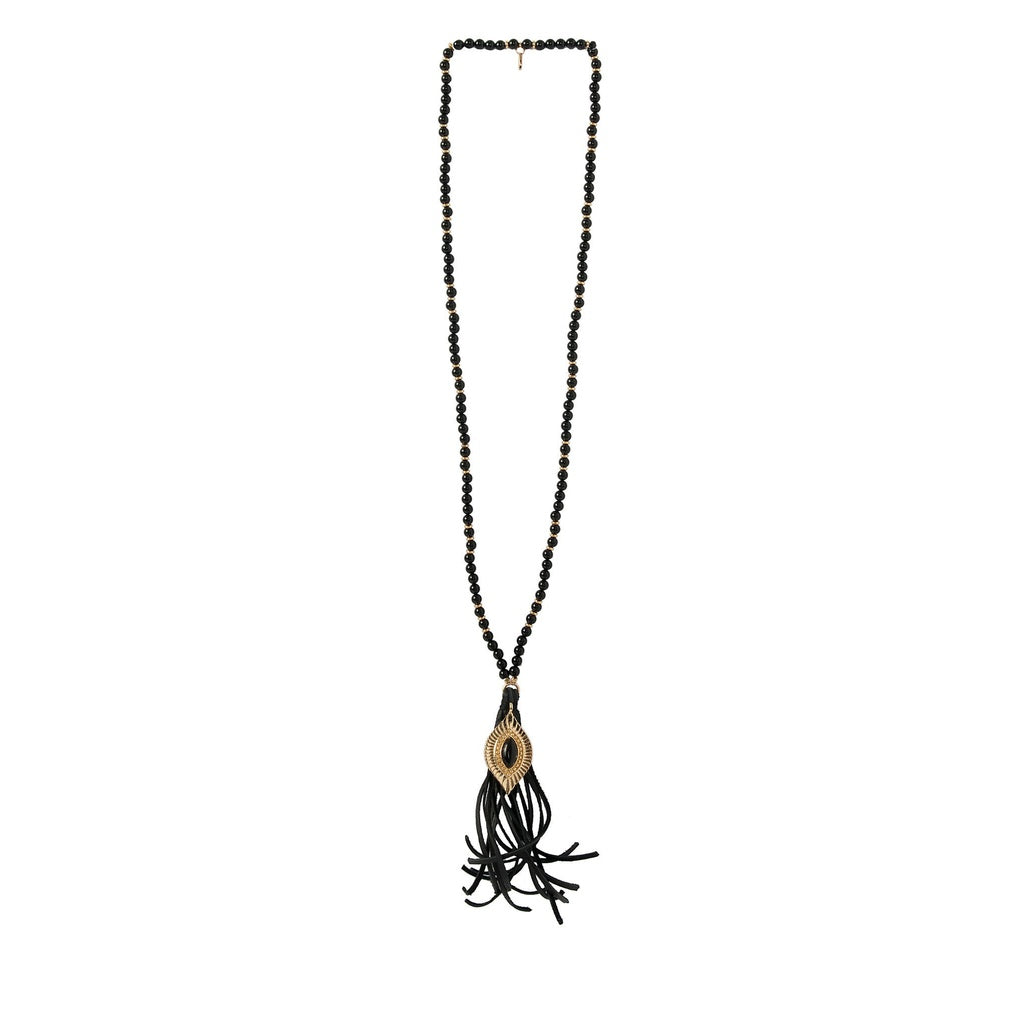 Call of the Wild Necklace in Onyx and Gold